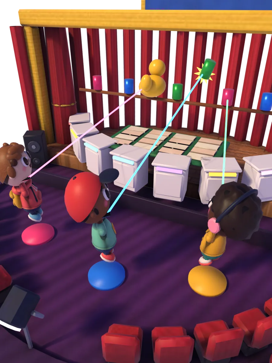 Szene aus dem Minispiel: Schießbude (Shooting Gallery)