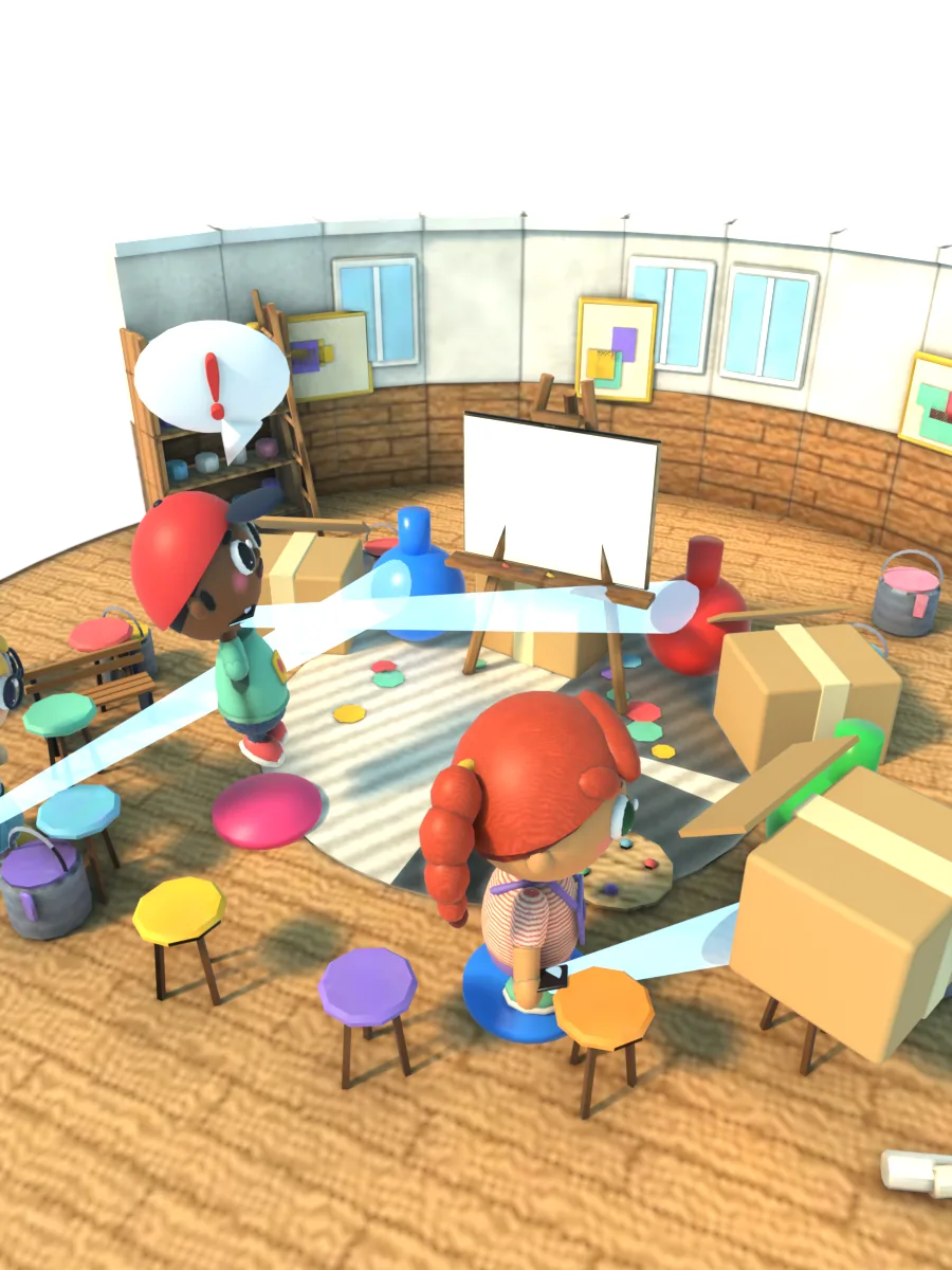 Szene aus dem Minispiel: Suchbild (Room Hunt)